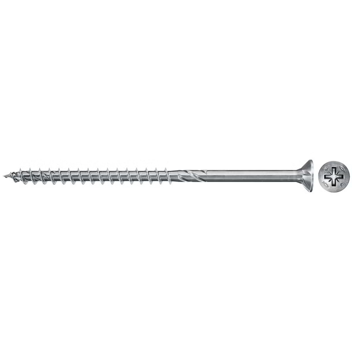 Fischer 50x Power-Fast II FPF II CZP 4,5 x 40 mm BC enkkopf mit Kreuzschlitz PZ2 Teilgewinde galvanisch verzinkt blau passiviert - 670310