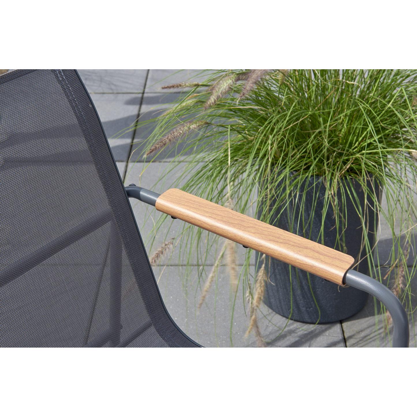 Gartenmöbel-Set 'Samira' schwarz 7-teilig