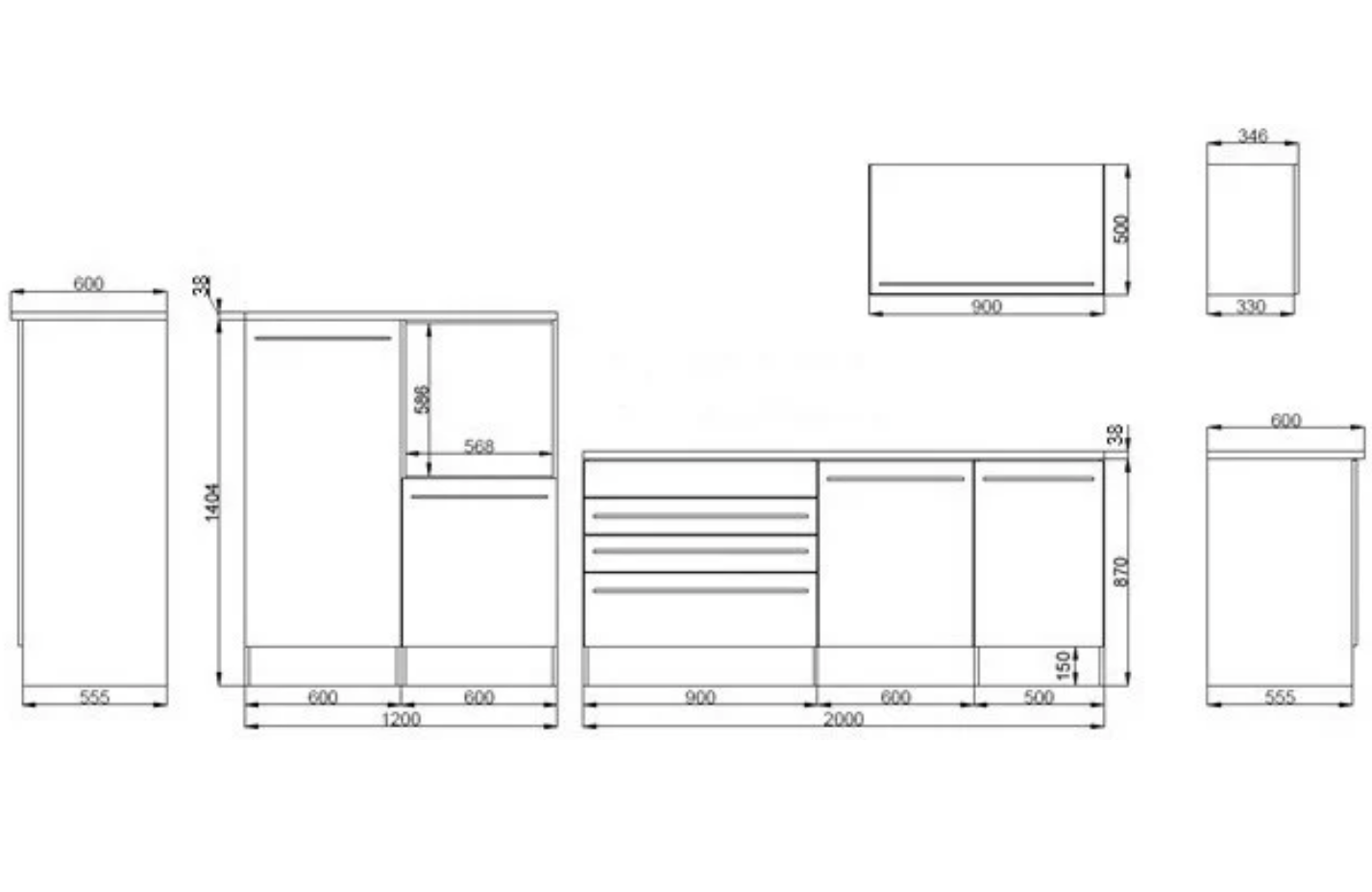 Respekta Doppelblock Premium 320x200x60cm
