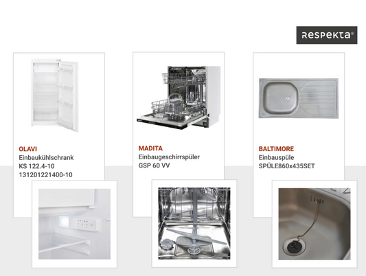 Respekta Winkelküche Anton 310x211x172 cm