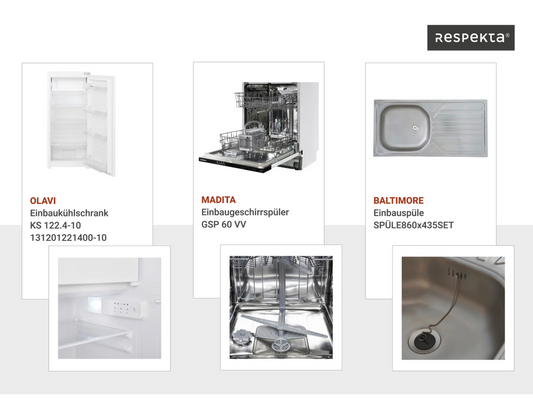 Respekta Inselküche Gabriel 320x200x60 cm