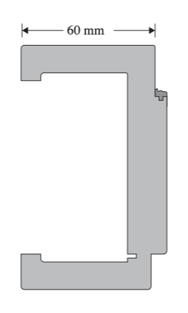 Zarge Mahagoni Echtholzfurniert