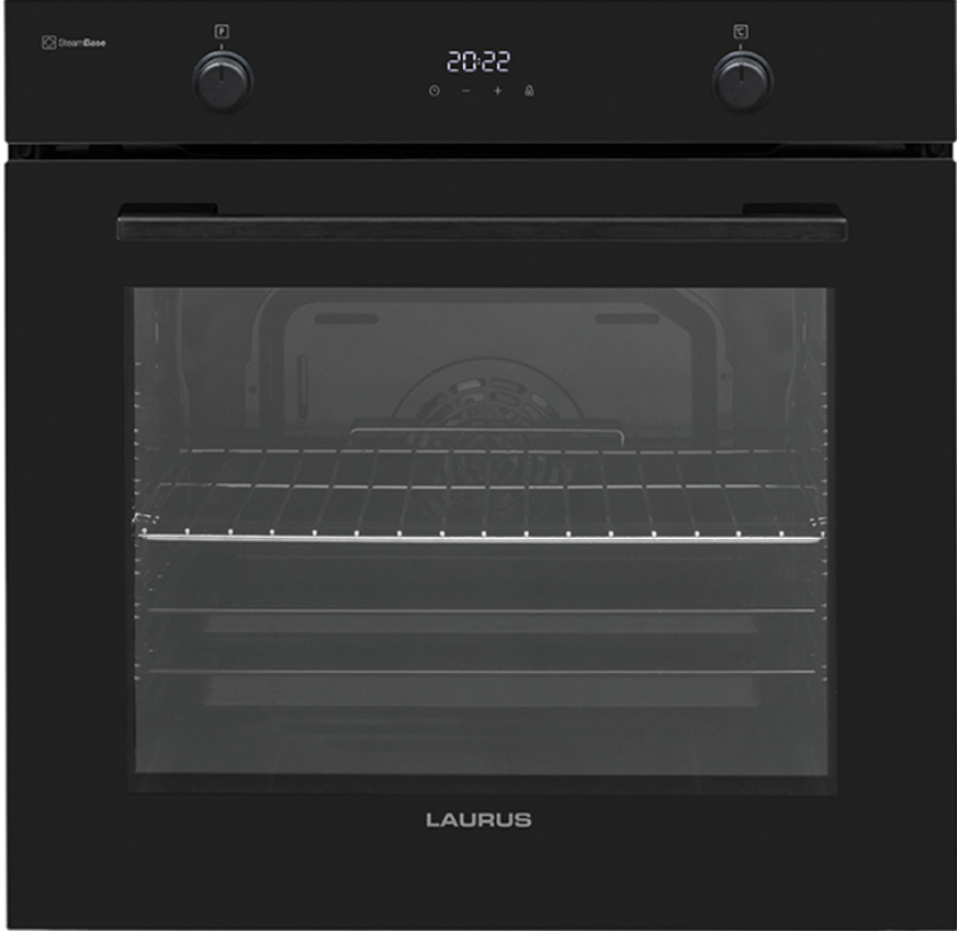 EINBAU-BACKOFEN LAURUS LEB10BK, MIT HYDROLYSE, UMLUFT, SOLOGERÄT, 78 LITER