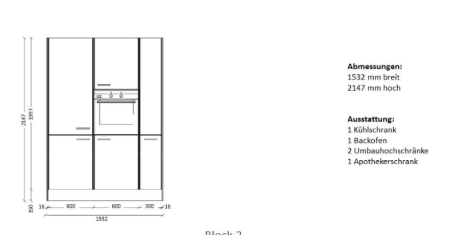 KÜCHENZEILE / KÜCHENBLOCK NOBILIA ELEMENTS "URBAN", VORMONTIERT, KONFIGURIERBAR