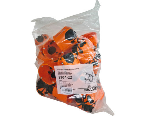 Kaiser 9264-22 Geräte-Verbindungsdose O-range Econ 64 ØxT 68x62 mm 25 Stück