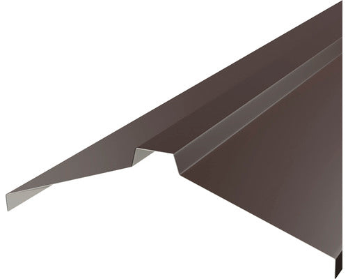 PRECIT Dachfirst gerade für Click Stripes Trapez Schokoladenbraun RAL 8017 2000 mm x 260 mm x 80 mm