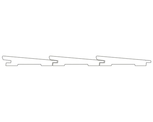 Keilspundprofil Fichte "A/B" roh 2700 x 146 x 26 mm