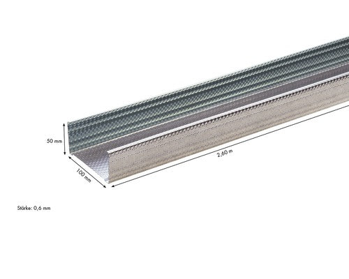 Knauf CW-dB Ständerprofil 2600 mm x 100 mm x 50 mm