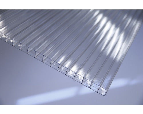 Gutta Polycarbonat Hohlkammerplatte/Stegplatte 20-16 klar 2000 mm x 980 mm x 16mm