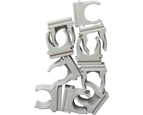 Klemmschelle M16 für Installationsrohr grau 10 Stück