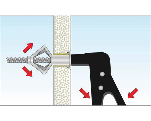 Metall Hohlraumdübel Tox Acrobat M8/68, 25 Stück
