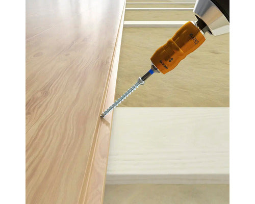 HECO-TOPIX-plus Dielenschraube Linsensenkkopf mit Fräsrippen TX Vollgewinde 3,5x40 mm Edelstahl A2 200 Stück