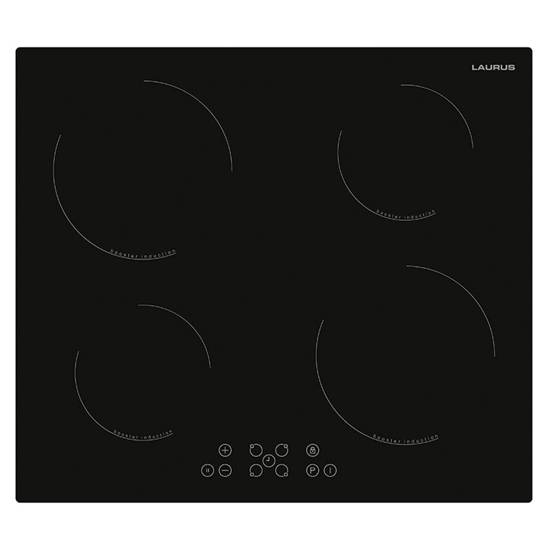 Induktions-Kochfeld aus Glaskeramik Laurus LIA600, Autark, 60 cm, 4 Zonen, Rahmenlos