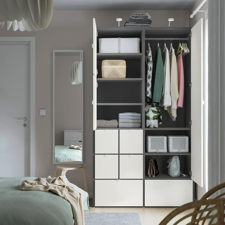Visthus Kleiderschrank 122x59x216 cm