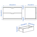 Nordli Kommode 80x54cm