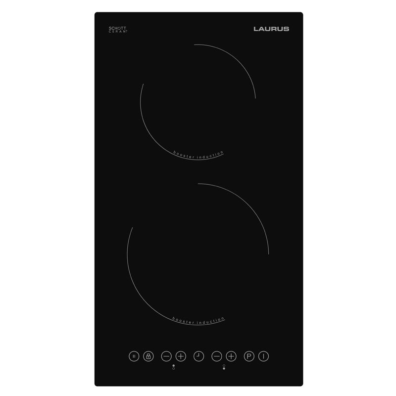 Induktion-Kochfeld Domino Laurus LIA30, Autark, 30 cm, 2 Zonen, Rahmenlos