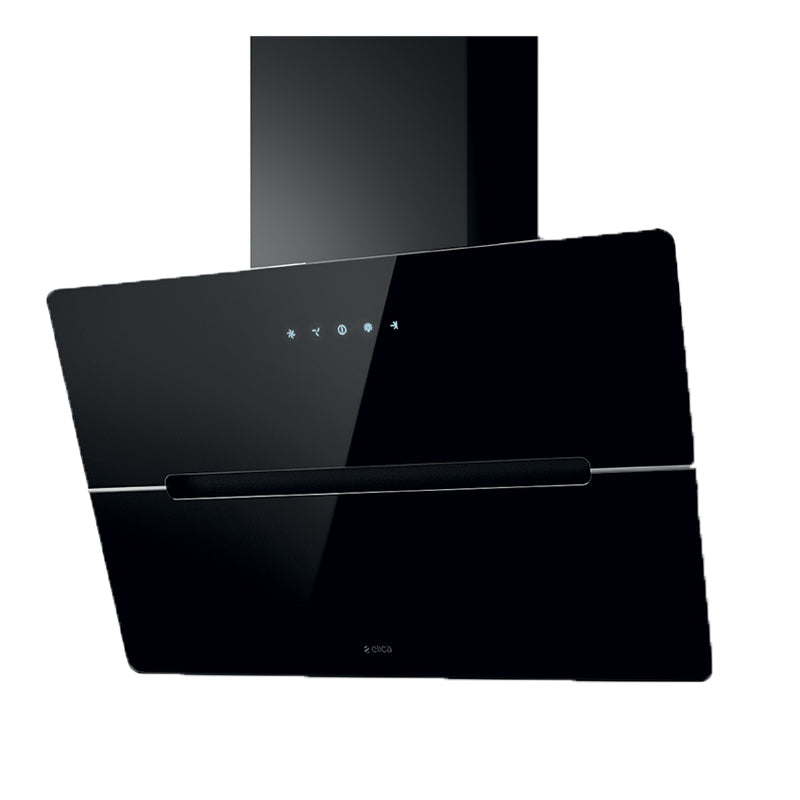 Dunstabzugshaube / Kopffreihaube Elica WISE BL/A60, 60 cm, Glas schwarz, mit Touch-Control, 4 Stufen