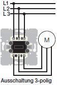 Merten 311300 Wippschalter-Einsatz, Aus 3-polig