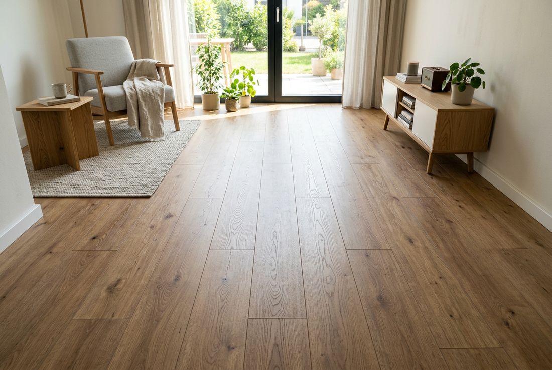 Laminat Verlegerichtung – Dielen zum Fenster hin verlegt