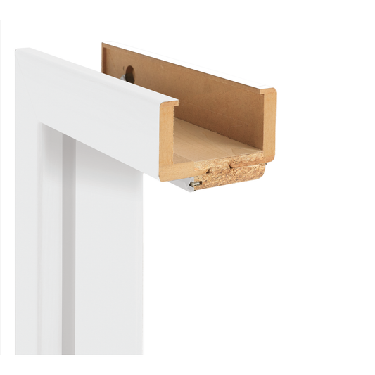Zarge 'Economy' weiß 198,5 x 86 x 14-16 cm, Rechtsanschlag