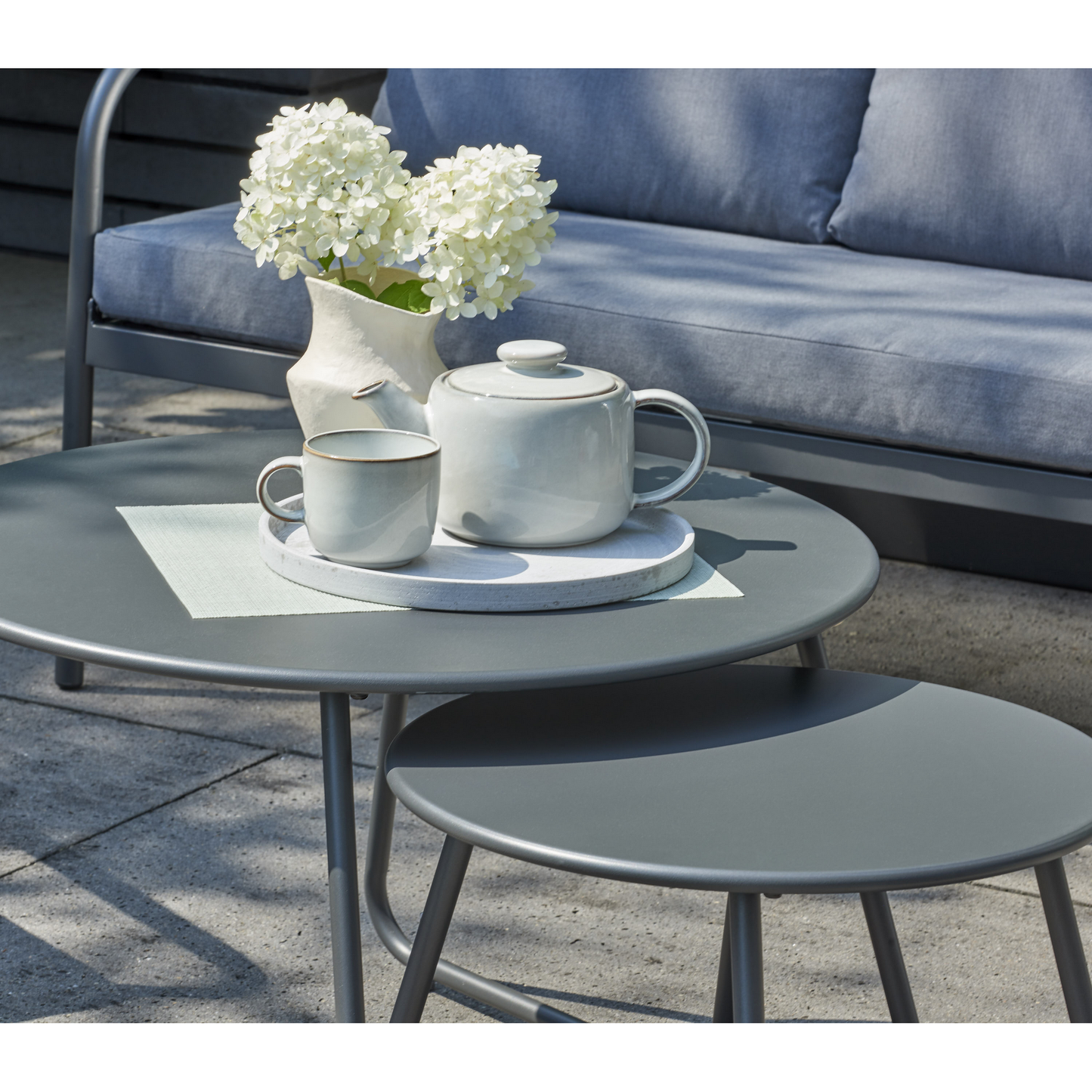 Gartenmöbel-Set 'Kleo' grau 5-teilig