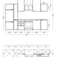 Küchenblock Wito 310x234x60 cm