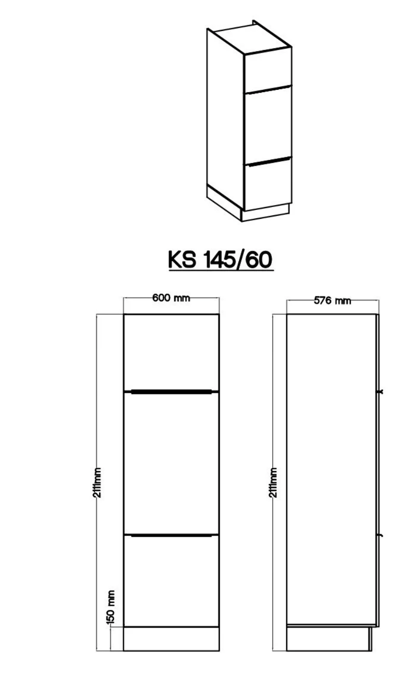 Respekta Küchenblock Marleen 310x211x60 cm