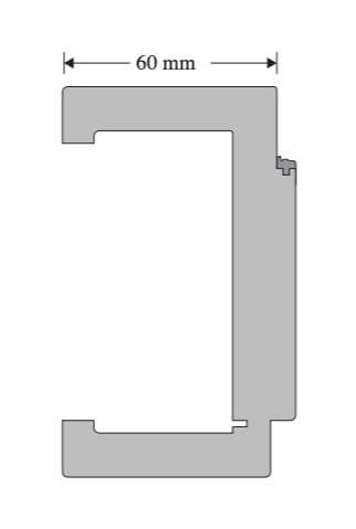 Zarge Limba Echtholzfurniert