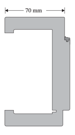 Zarge Weisslack CPL Softeck Kante