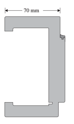 Zarge Weisslack NEO Softeck Kante (Extraweiss)