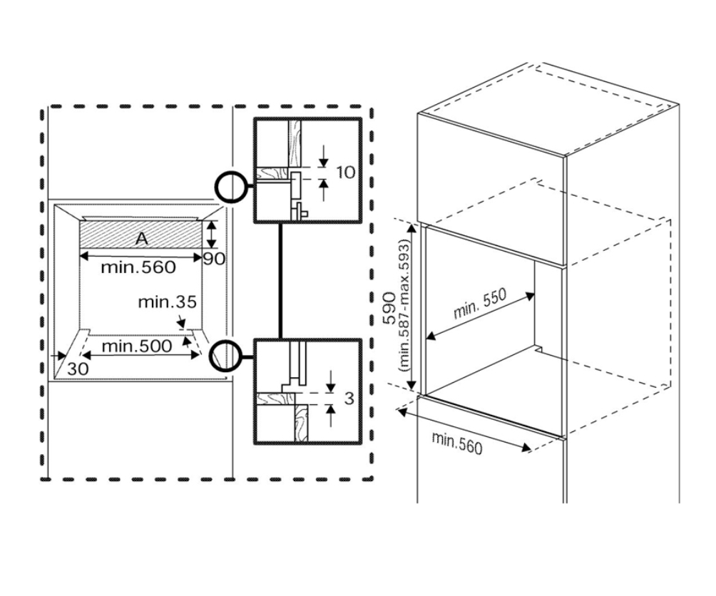 EINBAU-BACKOFEN BEKO BBIM174N0BE, SOLOGERÄT, SCHWARZGLAS, MIT KATALYSE, UMLUFT, 76 LITER