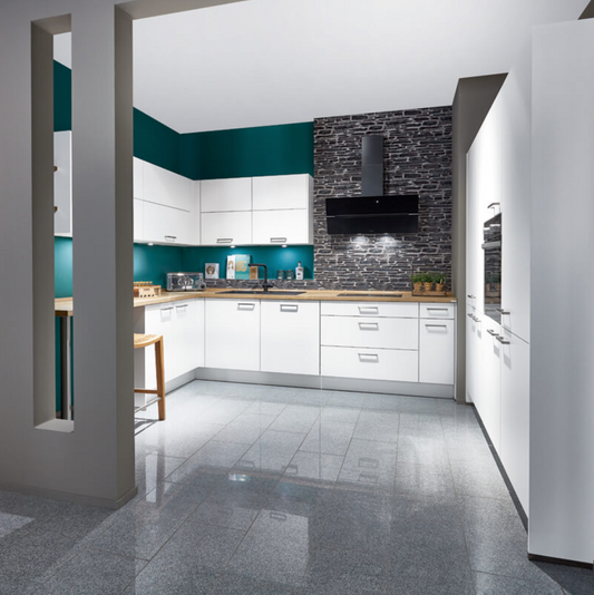 KÜCHE KOMPLETT / L-KÜCHE NOBILIA ELEMENTS "LONDON", VORMONTIERT, KONFIGURIERBAR