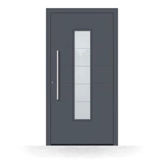 Alu Haustür mit Seitenteil und Oberlicht
