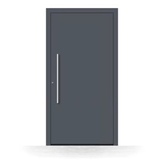 Haustür Aluminium am modernen Hauseingang
