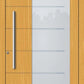 Alu Haustür mit Glaselement Detail
