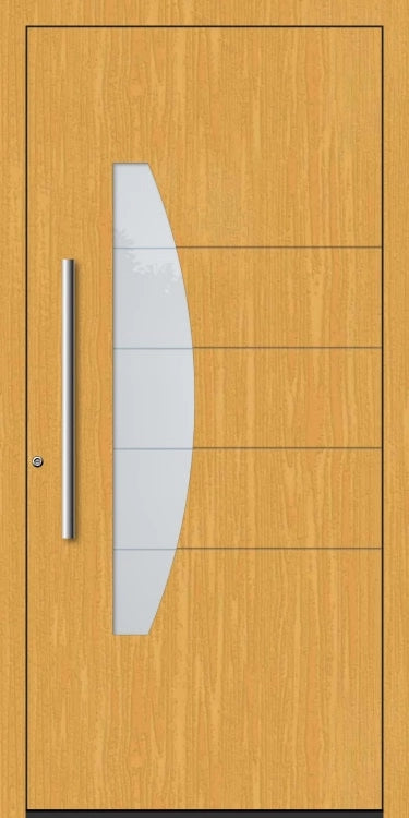 Alu Haustür mit Glaselement Detail
