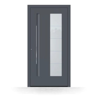 Haustür Aluminium am modernen Hauseingang
