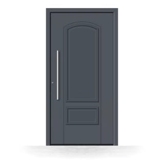 Alu Haustür mit Seitenteil und Oberlicht
