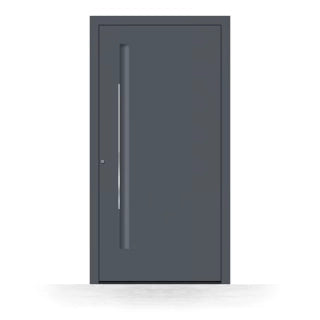 Haustür Aluminium am modernen Hauseingang
