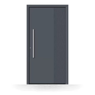 Haustür Aluminium am modernen Hauseingang
