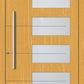 Alu Haustür mit Glaselement Detail
