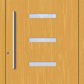 Alu Haustür mit Glaselement Detail
