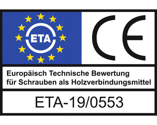 HECO-TOPIX-plus Holzschraube Senkkopf mit Frästaschen TX Teilgewinde 6x80 mm blau verzinkt 100 Stück