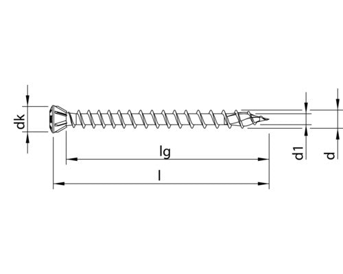 HECO-TOPIX-plus Dielenschraube Linsensenkkopf mit Fräsrippen TX Vollgewinde 3,5x40 mm Edelstahl A2 200 Stück