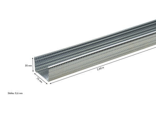 Knauf CW-dB Ständerprofil 2600 mm x 75 mm x 50 mm
