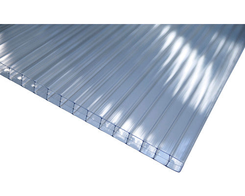 Gutta Polycarbonat Hohlkammerplatte/Stegplatte 20-16 klar 2000 mm x 980 mm x 16mm