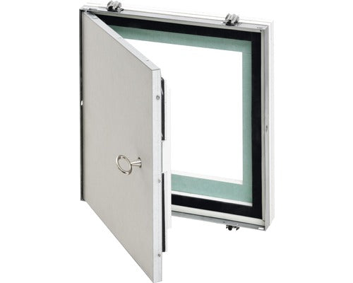 Revisionsklappe AluSpeed® Safe F/EI90 mit Gipskartoneinlage GKF 2 x 20 mm und Abschliessvorrichtung 300 mm x 300 mm