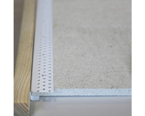 PROTEKTOR Göppinger Einfassprofil Hart-PVC für Trockenbau für Putzstärke 2 mm 3050 mm x 28 mm x 12,5 mm Pack = 50 St