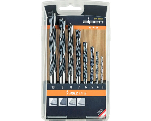 Holzbohrer Set Alpen 8-tlg