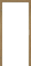 A light oak wood interior door frame with a white center panel, shown from a front-facing perspective against a white background.